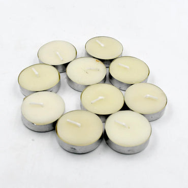 03 - 6941 Burning Tea Light Candles | Tealights Candles Premium Quality Candle  (10 Pc Big Size )