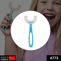 4773 Kids U Shaped Large Tooth Brush used in all kinds of household bathroom places for washing teeth of kids, toddlers and children’s easily and comfortably. DeoDap