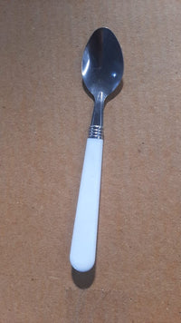 0161 STAINLESS STEEL SPOON WITH PLASTIC COMFORTABLE GRIP DINING SPOON DeoDap