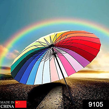 9105 Parapluie arc-en-ciel pour hommes et femmes (multicolore)