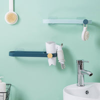 6153 Wall Mounted Towel Holder Hair Dryer Holder Towel Rack Wall Mount Styling Station Care Tool Holder Hair Dryers Bathroom Wall Storage Organizer Wall Mounted Hooks DeoDap