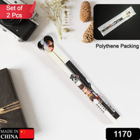 1170 2 in 1 Heart Pen Writing  2 Pen Smooth Writing & Best New Style Children Ball Pen For School & Office Use Pen DeoDap