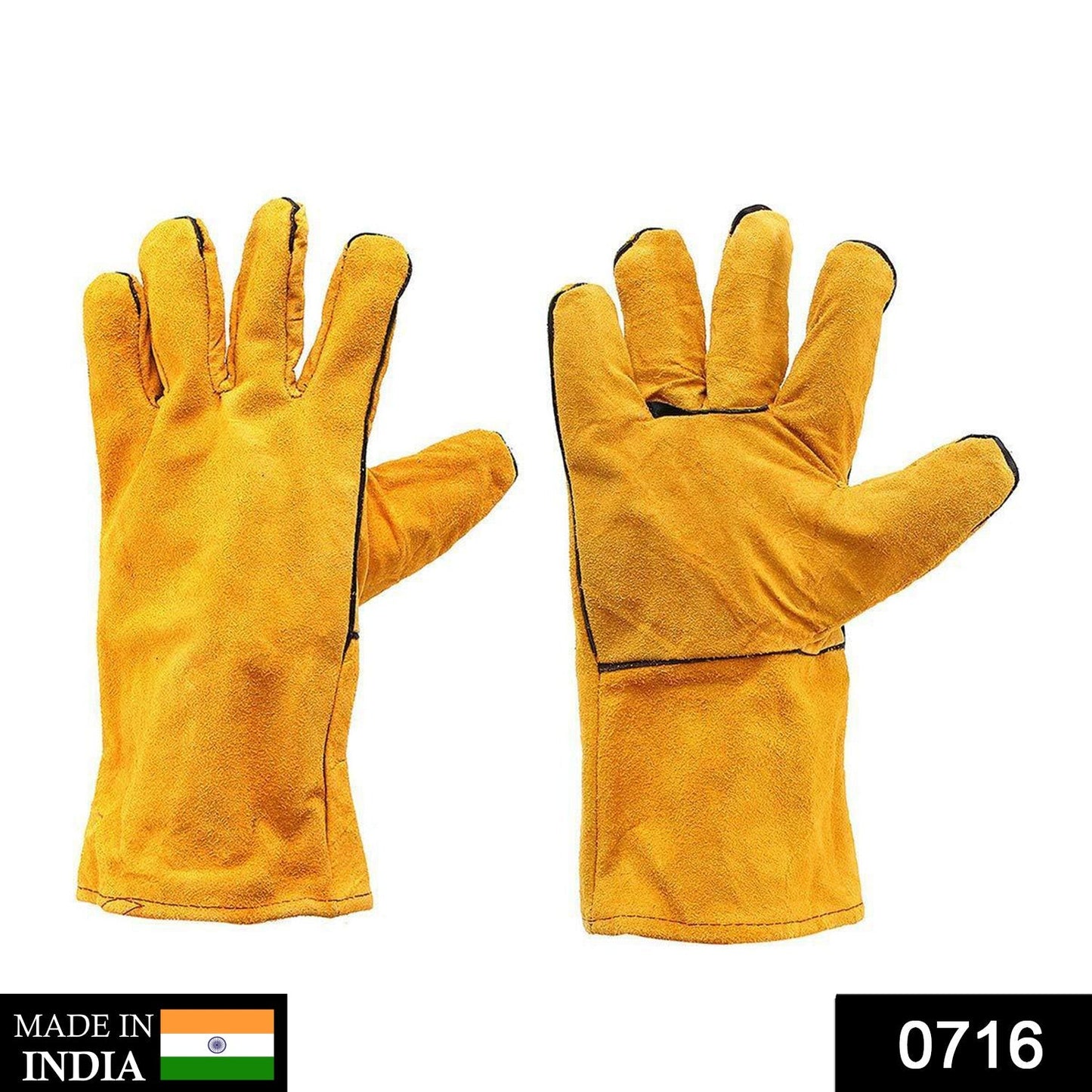 716 Protective Durable Heat Resistant Welding Gloves DeoDap