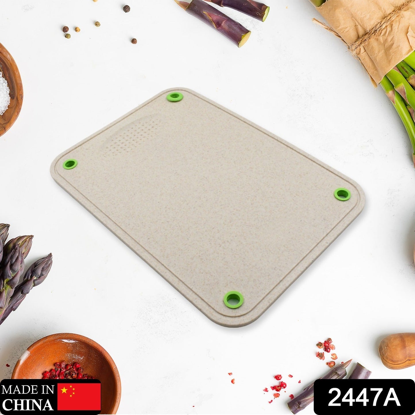 2447A Kitchen Chopping Board Household Double-sided Cutting Board Knife Board Vegetable Cutting and Fruit Multi-purpose Plastic Sticky Board Cutting board