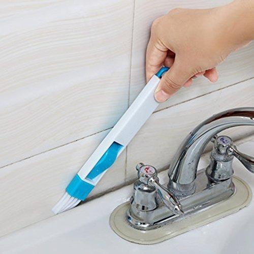 0850 2 in 1 Multi-Function Plastic Window Slot Keyboard Wardrobe Dust Removal Cleaning Brush DeoDap