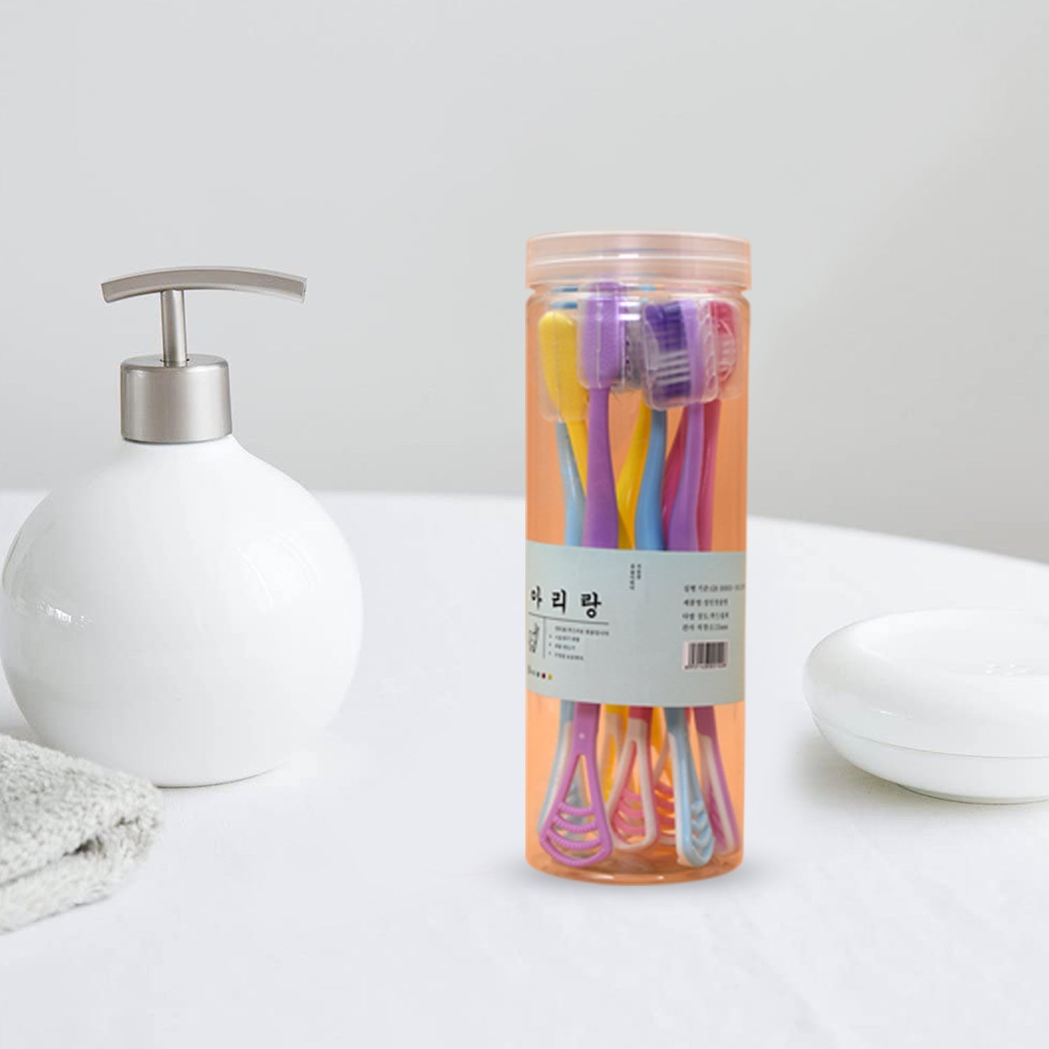 6150 8 Pc 2 in 1 Toothbrush Case widely used in all types of bathroom places for holding and storing toothbrushes and toothpastes of all types of family members etc. DeoDap