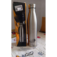 6857 Bouteille d'eau pour bureau, bouteille thermique, bouteilles d'eau en acier inoxydable, bouteille d'eau pour réfrigérateur, boissons chaudes et froides, sans BPA, étanche, portable pour bureau/salle de sport/école 1000 ML