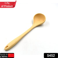 5452 Cuillère à louche en silicone, spatule à louche à soupe résistante à la chaleur avec revêtement solide hygiénique de qualité FDA (28 cm)