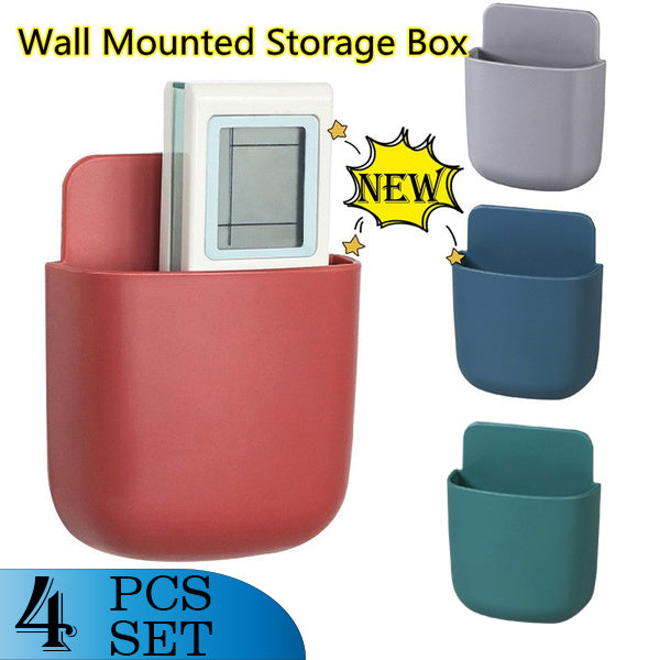 1487 Wall Mounted Storage Case with Mobile Phone Charging Holder DeoDap