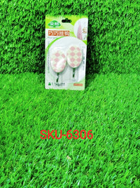 6306 2 Pc Adhesive Hook used in all kinds of household and official places specially, for hanging various cloths, stuffs and items etc. DeoDap