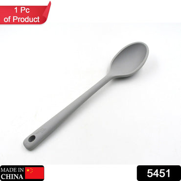 5451 Cuillères de cuisine en silicone - Grandes cuillères de cuisine résistantes à la chaleur (32 cm)