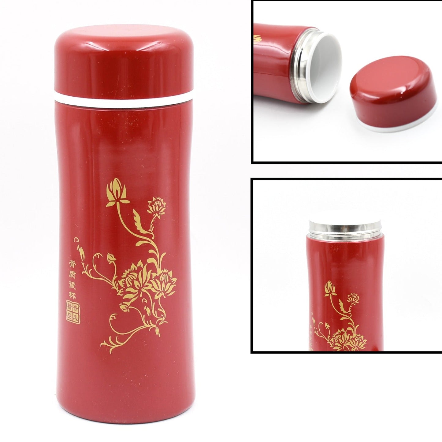 6768a Bouteille d'eau thermos en acier inoxydable | 24 heures CHAUD et FROID | Facile à transporter | Antirouille et anti-fuite | Thé | Café | Bureau| Salle de sport | Accueil | Cuisine