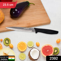 2392 Stainless Steel knife and Kitchen Knife with Black Grip Handle (23.5 Cm) DeoDap