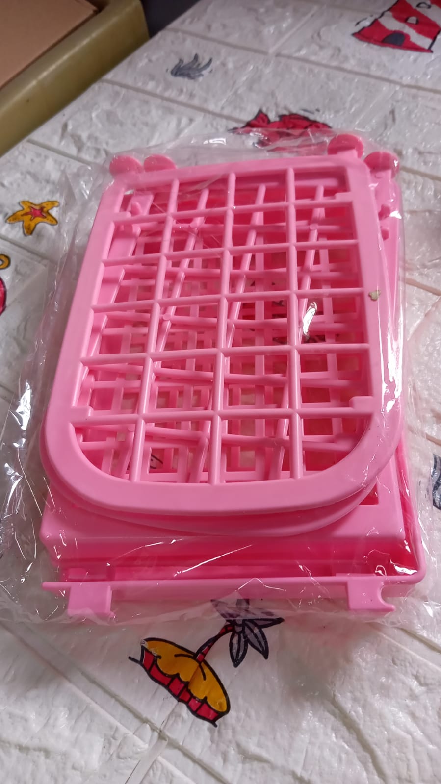 Petite étagère de rangement pliable en plastique à 2 niveaux, étagères de salle de bain, douche, support d'angle pour bonbons, organisateur d'étagère de cuisine, 7942