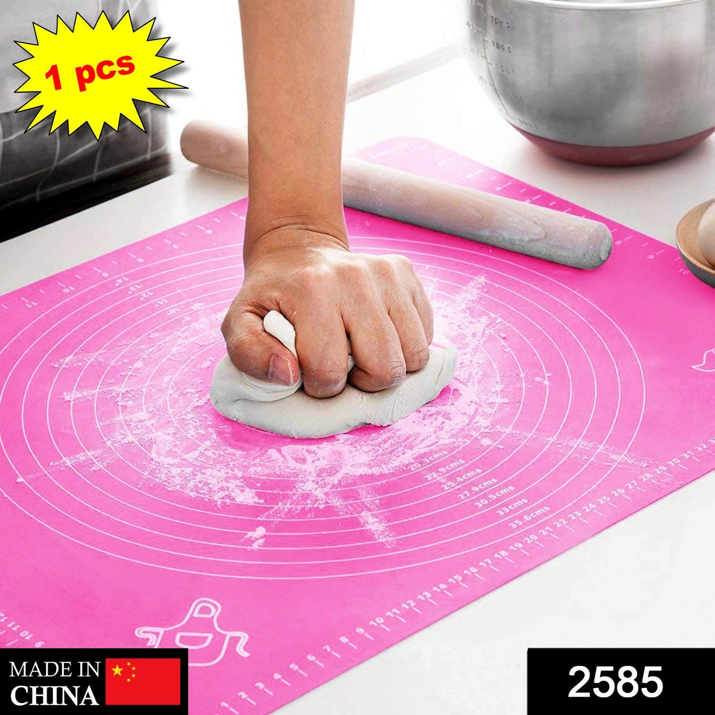 2585 Rolling Mat Silicone Baking Mat Fondant Mat Sheet Chapati DeoDap