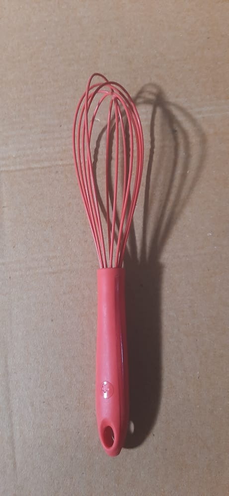 2797 SMALL MANUAL WHISK MIXER SILICONE WHISK, CREAM WHISK, FLOUR MIXER, ROTARY EGG MIXER, KITCHEN BAKING TOOL DeoDap