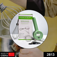 2813 Wireless Hand Mixer, Charging Handheld  2pc portable Whisk Mini High Power Beater Baking Hand Held Mixer, Portable Kitchen Blender. DeoDap