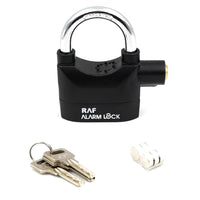 0185a Security Alarm Lock System | Waterproof Black Anti-theft Siren 110dba alarm anti Padlock FoR Bike|Door Window|Battery  padlock