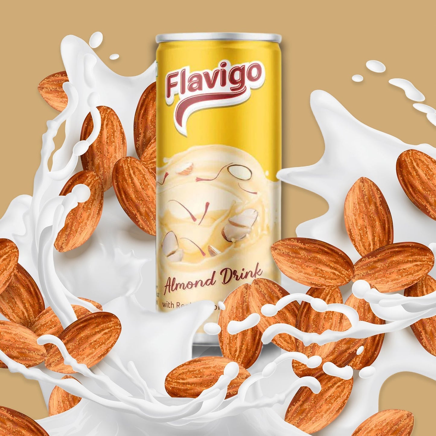 1013 Flavigo Boisson Amande Glace Milkshake (200Ml) | Shakes à la crème glacée