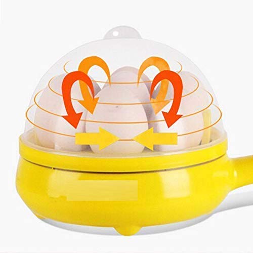 2150 Multi functional Electric 2 in 1 Egg Frying Pan with Egg Boiler Machine Measuring Cup with Handle DeoDap