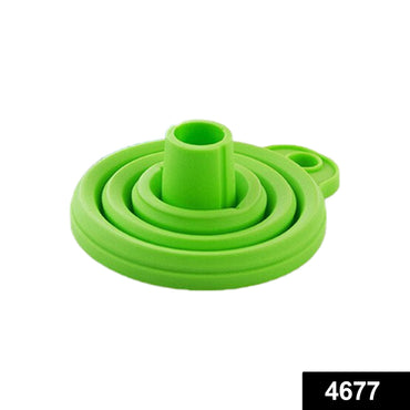 4677 Silicone Funnel for Kitchen Use Oil Pouring Sauce Water Juice DeoDap