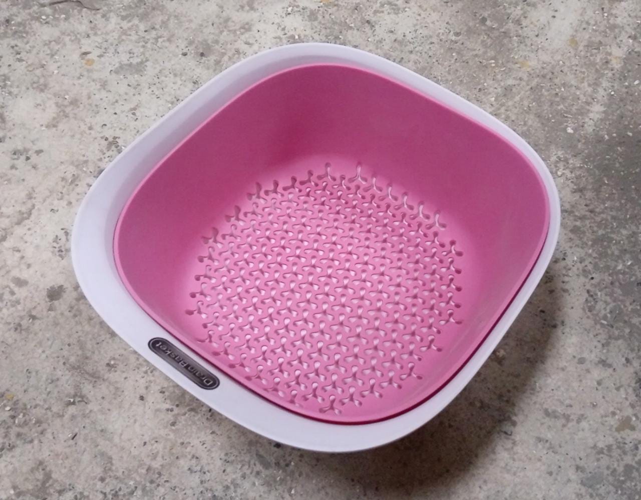 5960  2 in 1 Kitchen Strainer Bowl Set Plastic Drain Basket Creative Fruit Basket Vegetables Basket Wash Fruit Basket Storage Basket