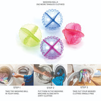 205 Laundry Washing Ball, Wash Without Detergent (4pcs) DeoDap