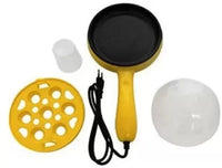 2150 Multi functional Electric 2 in 1 Egg Frying Pan with Egg Boiler Machine Measuring Cup with Handle DeoDap