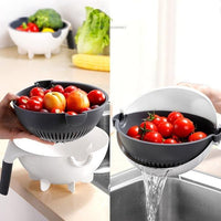 2161 10 in 1 Multifunctional Vegetable Fruits Cutter/Slicer Shredder with Rotating Drain Basket DeoDap