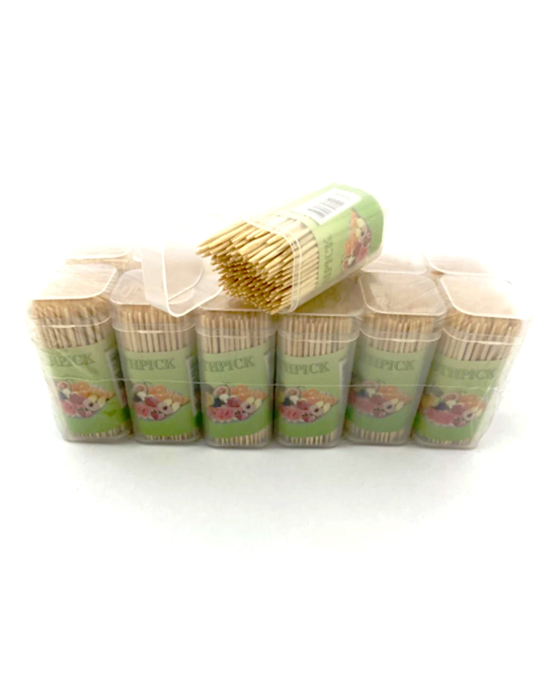 0834 Wooden Toothpicks with Dispenser Box DeoDap