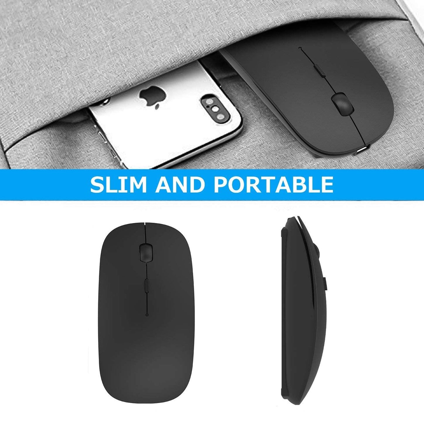 6077 Wireless Mouse for Laptop/PC/Mac/iPad pro/Computer DeoDap