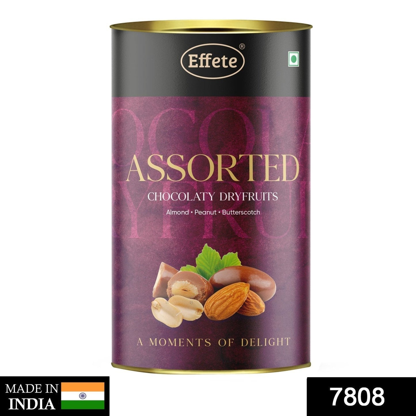 Effete Assorted Chocolate Dryfruits - Almonds, Peanut & Butterscotch (96 gm)