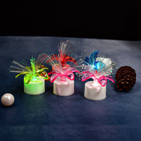 6237 Fiber Optic Light, Mini Color Change LED Table Centerpieces,  Light Up Candle - Pack of 12 DeoDap