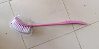 1291 Brosse de nettoyage de toilettes en plastique à poils simples