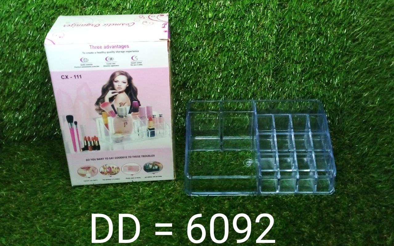 6092 Cosmetic Organiser 16 Compartment Cosmetic Makeup Storage Organiser Box DeoDap