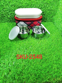 2548 Corporate Lunch Stainless Steel Containers (Set of 3) DeoDap