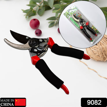 9082 21Cm Red GARDEN SHEARS SHARP CUTTER PRUNERS SCISSOR, PRUNER. DeoDap