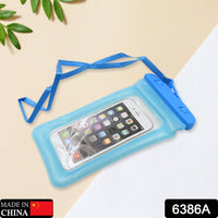 6386a Mix Color Pochette étanche avec verrouillage pour téléphone portable sous l'eau Étui étanche pour téléphone portable, sac de taille, sac sous-marin pour smartphone iPhone, natation, housse de pluie camping pour tous les mobiles.