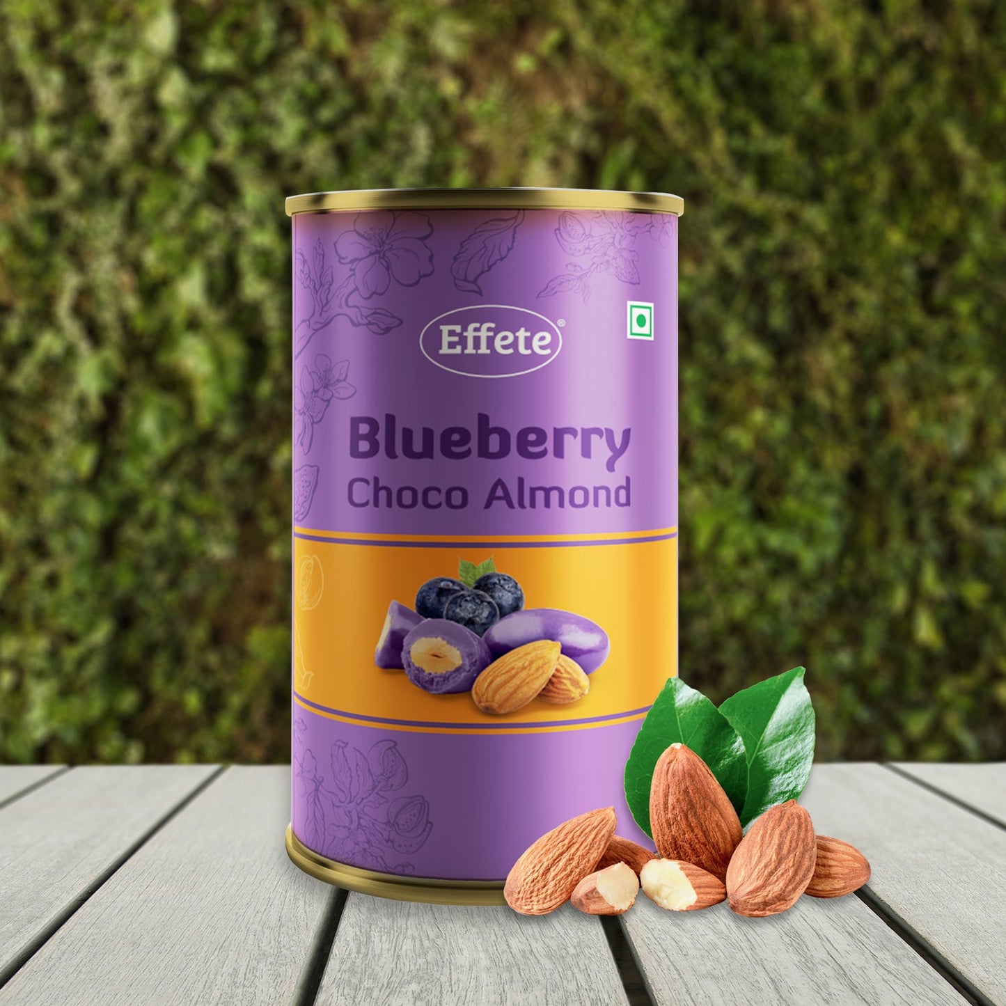 7835 Effete Blue Berry Choco Almond Chocolate (96 Gm)