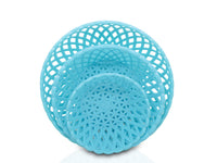 2088 Multipurpose Round Storage Plastic Basket Tray (3pcs) DeoDap