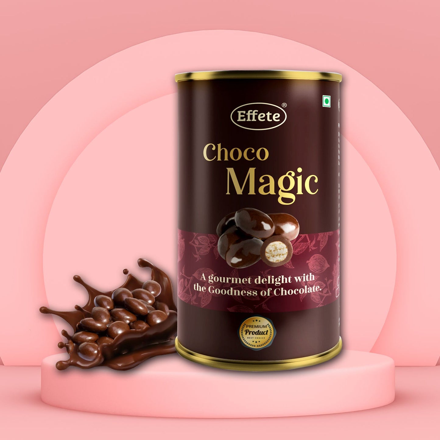 7829 Effete Choco Magic Center Filled Chocolate Can