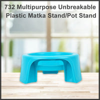 732 Multipurpose Unbreakable Plastic Matka Stand/Pot Stand DeoDap