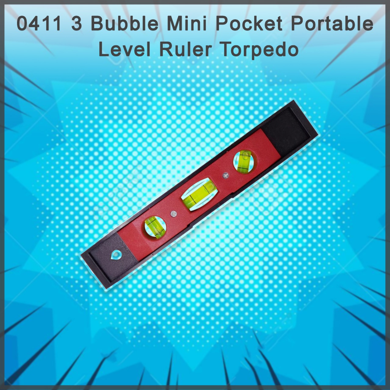 0411 3 Bubble Mini Pocket Portable Level Ruler Torpedo DeoDap