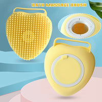 6424 Silicon Massage Bath Brush Hair, Scalp & Bathing Brush For Cleaning Body DeoDap