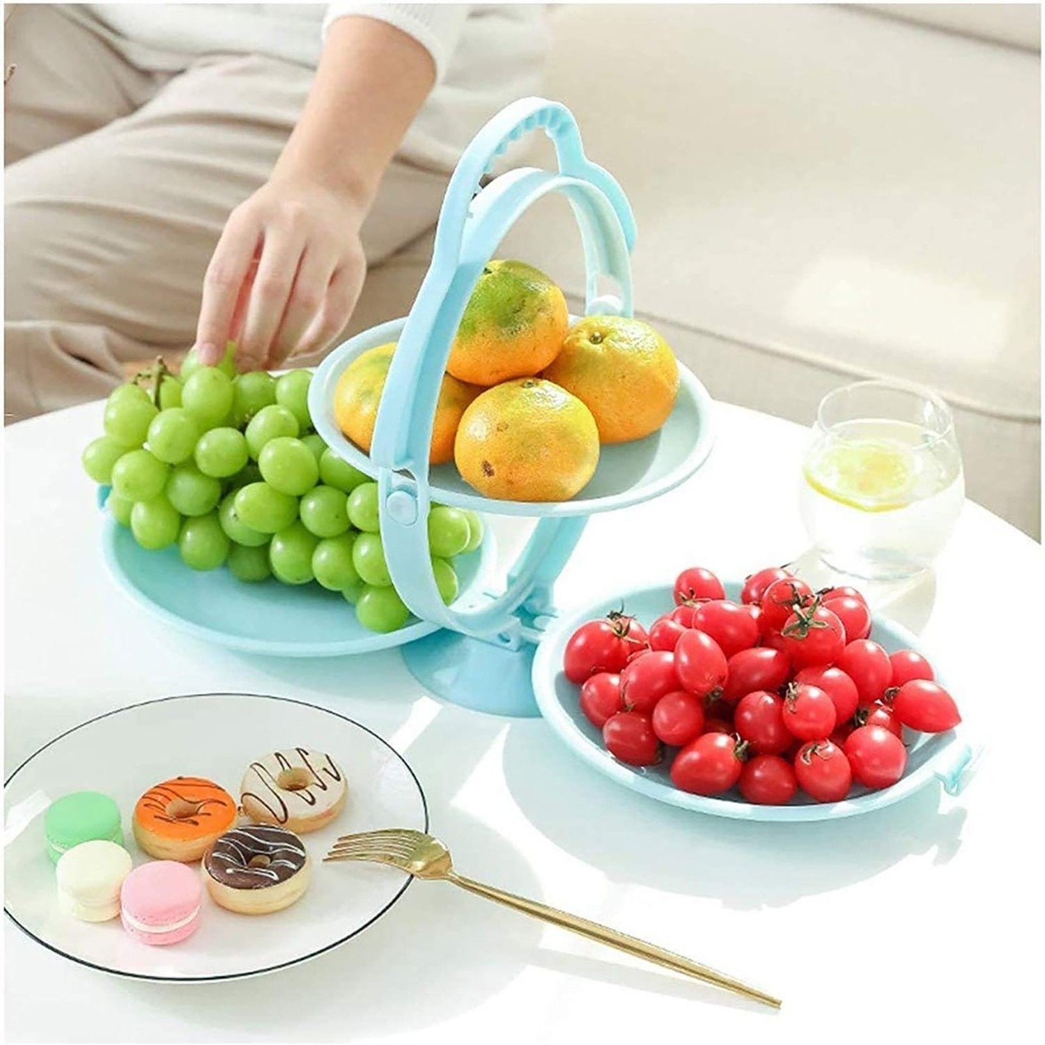 2556 Creative Snack Dish, Five trellised Family Fruit Dessert set DeoDap