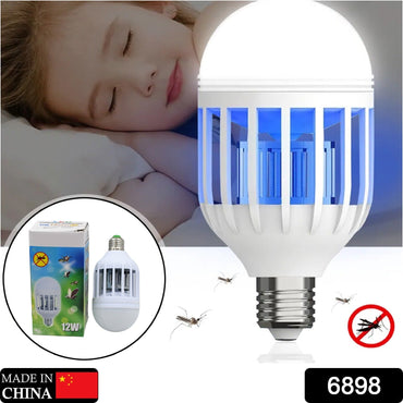 6898 12W lampe anti-moustique E27 été papillons de nuit insectes volants Led Zapper lampe anti-moustique ampoule ménage: 12W