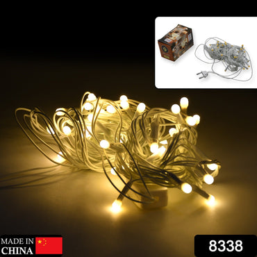 8338 6 Mtr Décoration de la Maison Diwali et Mariage LED Guirlande Lumineuse de Noël Lumière Intérieure et Extérieure, Décoration de Festival Guirlande Lumineuse LED, Lumière Une Couleur (36L 6 Mtr)