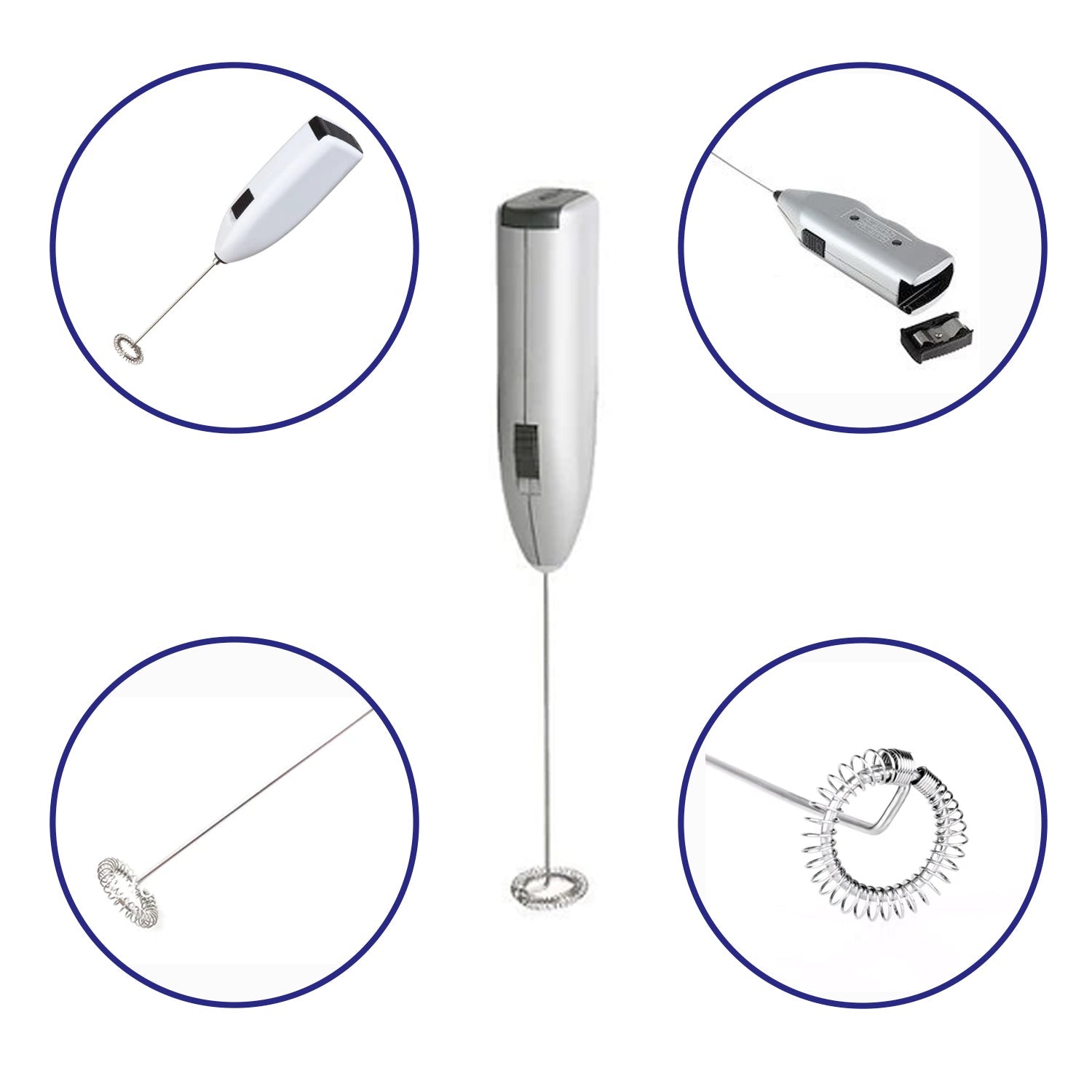 0849 Electric Handheld Milk Wand Mixer Frother For Latte Coffee Hot Milk DeoDap