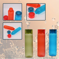 5269 Water Bottles Bubble Design for Fridge School College Office Use ( 3 Pcs ) DeoDap