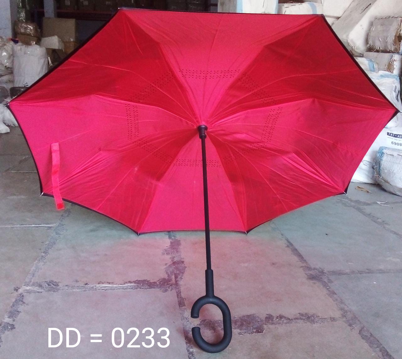 0233 Printed Travel Windproof Umbrella (Reverse Umbrella) DeoDap